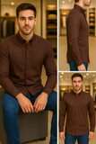 TMY MEN'S PLAIN REGULAR FIT SHIRT