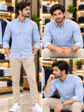 BROKS BROTHRS LIGHT BLUE BUTTON-DOWN PLAIN SHIRT