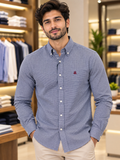 BROKS BROTHRS REGENT FIT MICRO-GINGHAM BUTTON-DOWN CHECKS SHIRT