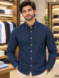 BROKS BRTHERS REGENT FIT NAVY BUTTON-DOWN PLAIN SHIRT