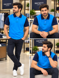 HKT LONDON COLORBLOCK PIQUÉ COTTON POLO T-SHIRT