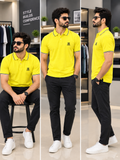 HKT LONDON CLASSIC TIPPED PIQUÉ COTTON POLO T-SHIRT