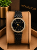 Michael Kors Darci Gold-Tone and Black Dial Pavé ladies Watch
