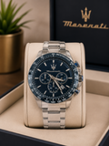 Maserati Stainless Steel Chronograph metal strap original Watch