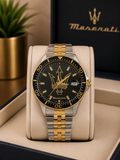 Maserati Two-Tone Gold & Silver Stainless Steel metal strap original Watch