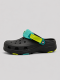 Crocs All-Terrain Clogs – Black/Neon | Rugged Lightweight Outdoor & Casual Clogs