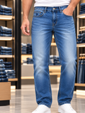USP A REGULAR FIT LIGHT INDIGO WASH JEANS