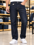 R/R STRAIGHT FIT RAW INDIGO CORE DENIMS JEANS