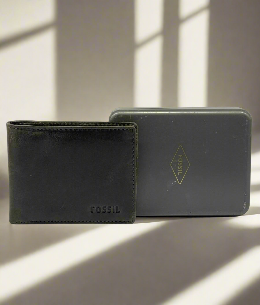 FSL LEATHER BI FOLD MENS WALLET
