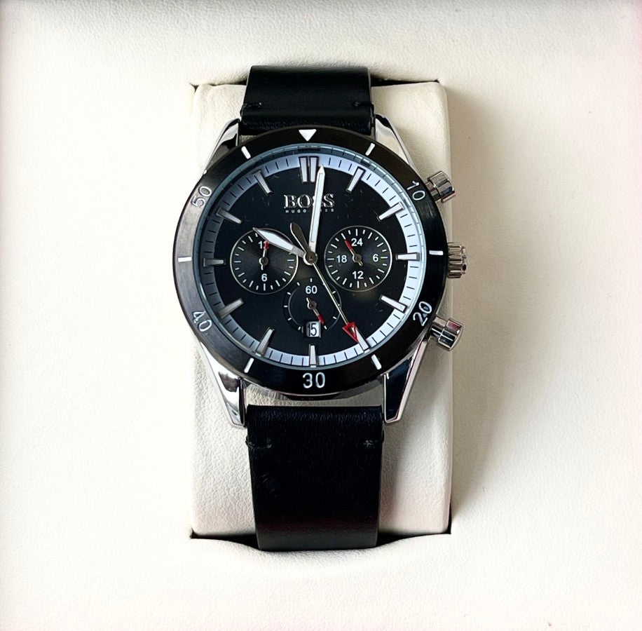 HUG BOS LEATHER WATCH