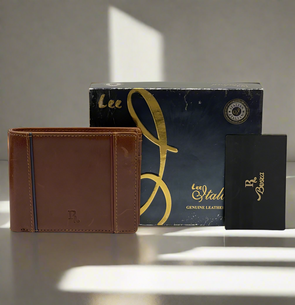 BERSA LEATHER BI FOLD MENS WALLET