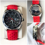 TAG HUER SILICON STRAP WATCH