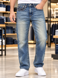 TR RICKY STRAIGHT FIT SUPER T FLAP POCKET JEANS