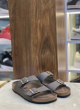 Birkenstock Suede Comfort & Style leather slipper