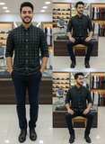 NAUTIC A DARK PLAID LONG-SLEEVE BUTTON-DOWN OG SHIRT
