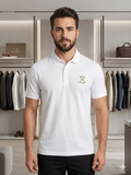 A-X EMBROIDERED LOGO PIQUE POLO T-SHIRT