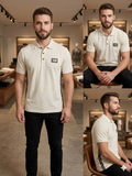 BLMN SIDE TAPE LOGO PIQUE POLO T-SHIRT