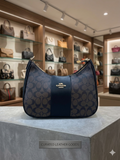 COCH Signature Monogram Curved Hobo BAG