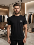 BLMN BACK PRINTED EMBOSSED LOGO CREWNECK ROUND NECK T-SHIRT