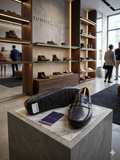 TMY Premium Navy Leather Penny Loafers