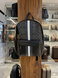 COACH West Backpack in Signature Canvas with Varsity Stripe BAG