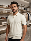 TMY SCRIPT EMBROIDERY PIQUE POLO T-SHIRT