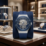 Maserati Stile Skeleton Automatic Men's silicon strap watch