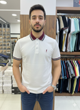 YS L EMBROIDERY CONTRAST POLO T-SHIRT