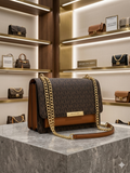 M-K Signature Monogram Large Flap Convertible Shoulder BAG