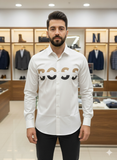 HG BSS Statement Logo Button-Up - Oversized Print Shirt