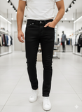 DIO R ELEGANT BLACK  DENIM WITH EMBELLISHMENTS SLIM FIT JEANS