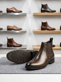 ZRA Classic Heritage Dark Brown Chelsea Boots