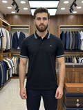 A-X MULTI-TIPPED PIQUE POLO T-SHIRT