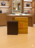 MONT BLANC Genuine Leather Trifold Wallet