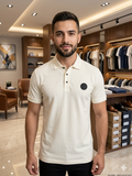 BLMN EMBOSSED LOGO PIQUE POLO T-SHIRT