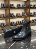 Men’s Classic High-Shine Black Chelsea Boots
