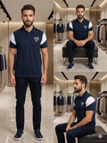 A-X COLOR-BLOCK 91 PIQUE POLO T-SHIRT
