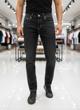 ZRA RELAX FIT BLACK COATED JEANS