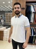 LCST STRIPED ACCENT PIQUÉ POLO T-SHIRT
