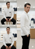 HG BSS STYLE WITH METAL PATCH FULL SLEEVE IMPORTED POLO T-SHIRT