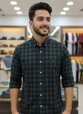NAUTIC A DARK PLAID LONG-SLEEVE BUTTON-DOWN OG SHIRT