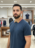 BRBRY BRANDED COLLAR POLO T-SHIRT