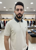 LCST STRIPED COLLAR POLO T-SHIRT