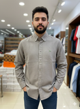 LCST BUTTON-DOWN IN TEXTURED GREY OG SHIRT