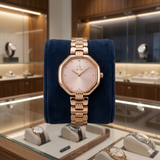 Calvin Klein Rose Gold-Tone Octagonal Women's Watch