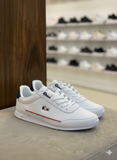 Lacoste Men’s Lerond Leather Sneakers – White / Navy / Red sneakers