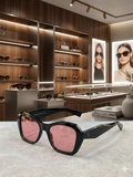 SKCRS Geometric Cat-Eye in Onyx Black with Rose Tint SHADES