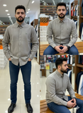 LCST BUTTON-DOWN IN TEXTURED GREY OG SHIRT