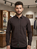 UNITD COLORS OF BENTTON MICRO-DOT PRINTED SHIRT