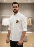 TMY CREST EMBROIDERED OXFORD SHIRT